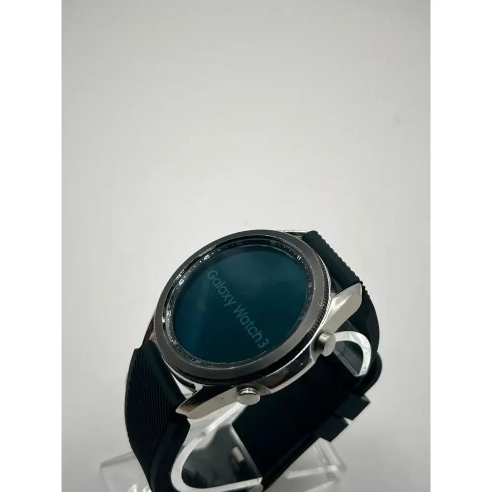 Samsung Galaxy Watch3 SM-R840 45mm 8GB Silver Dial Black Band Stainless steel